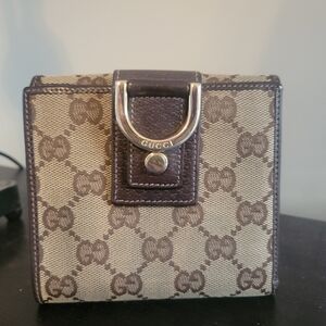 Gucci Beige and Brown Wallet